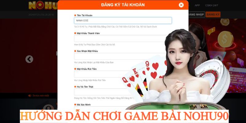 Hướng dẫn người dùng tham gia chơi game tại hệ thống